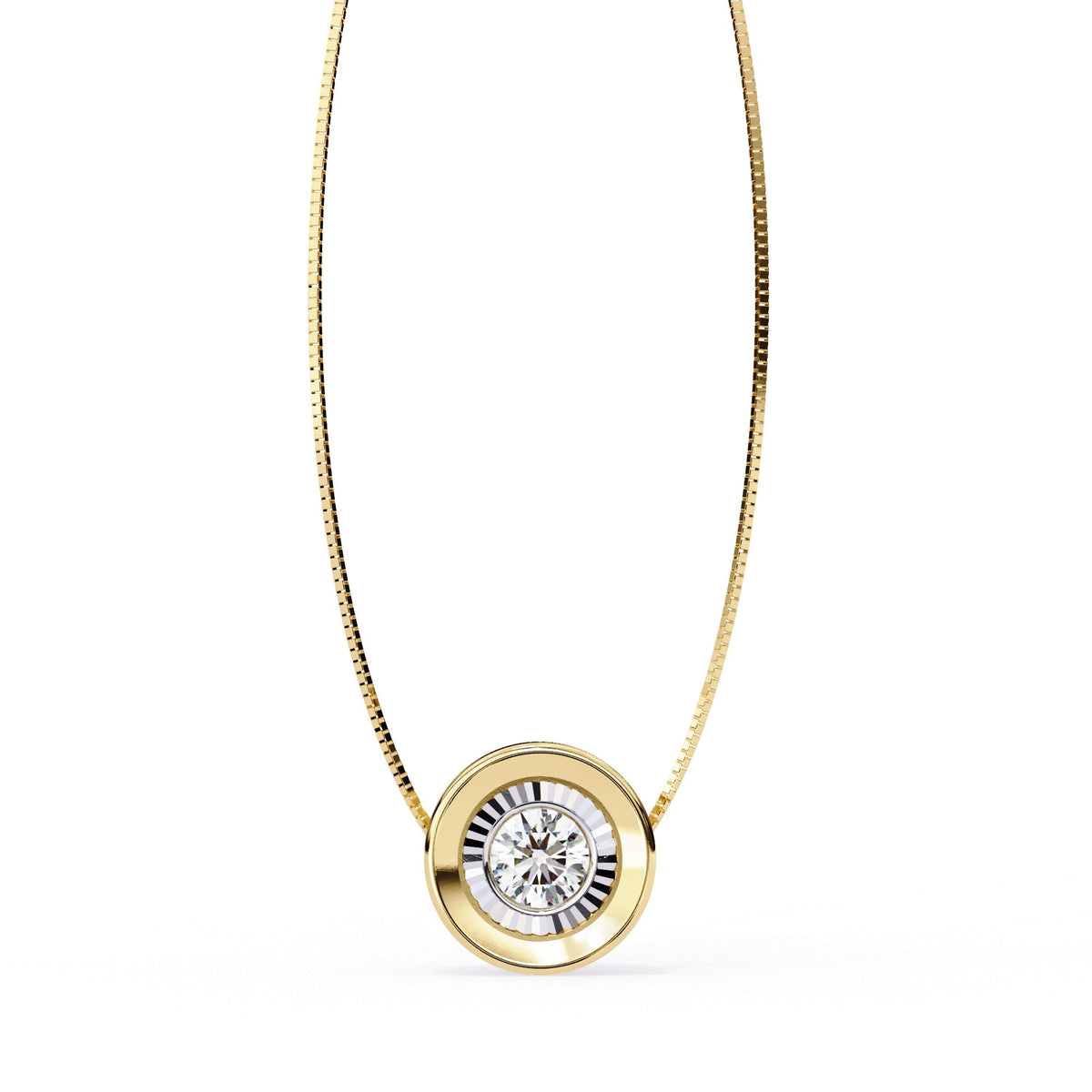 The Lyra Double Halo Starburst 10 Pendant