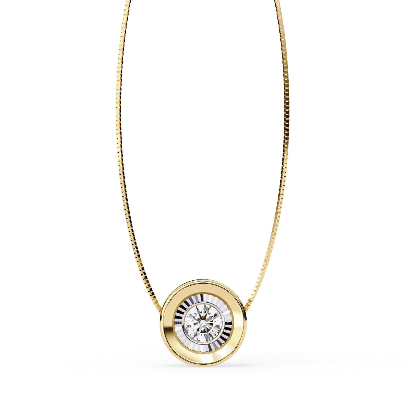 The Lyra Double Halo Starburst 10 Pendant