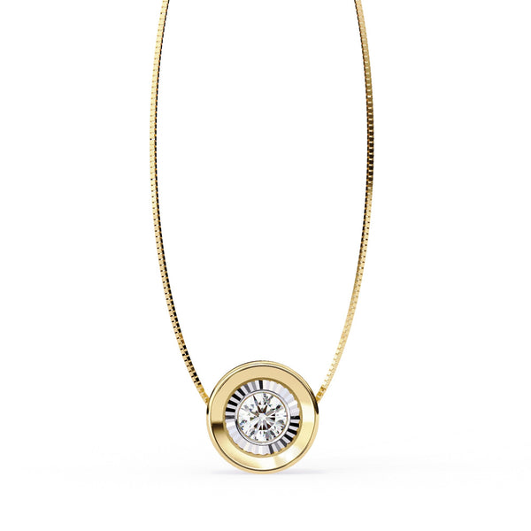 The Lyra Double Halo Starburst 10 Pendant