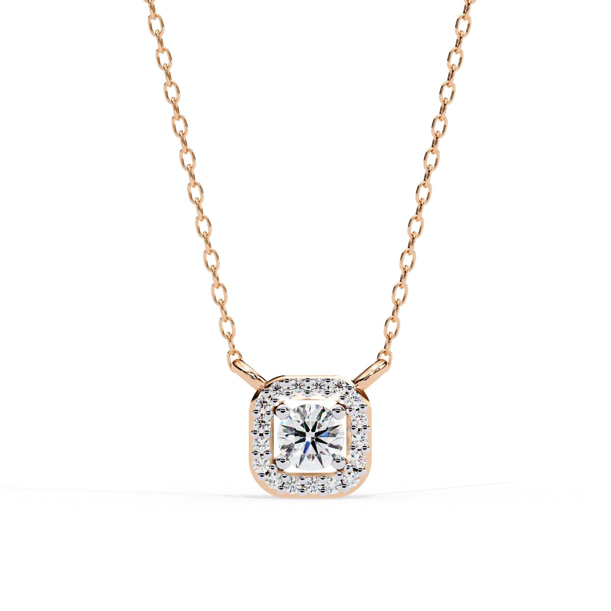 The Seraphina Pear Floating Halo 11 Pendant