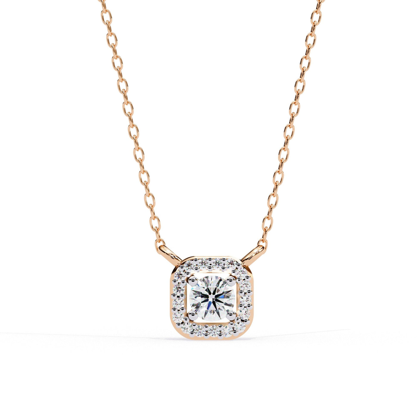 The Seraphina Pear Floating Halo 11 Pendant