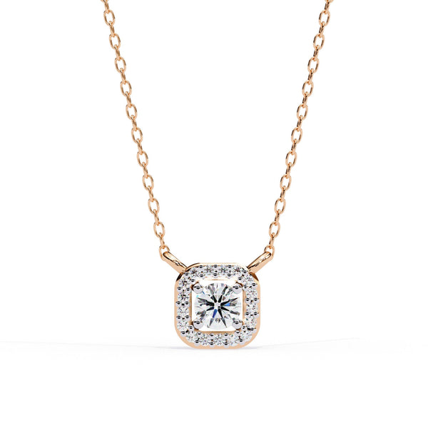 The Seraphina Pear Floating Halo 11 Pendant
