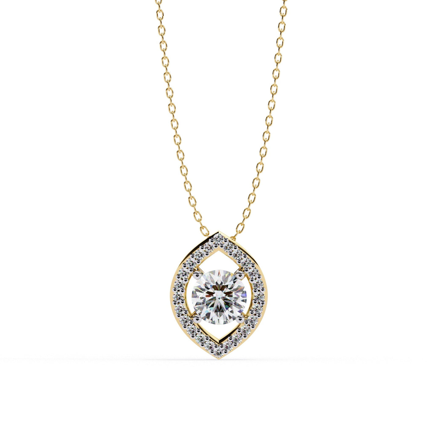 The Lyra Double Halo Starburst 11 Pendant