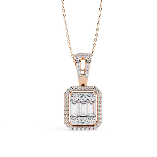 The Orion Bezel Floating Solitaire 11 Pendant