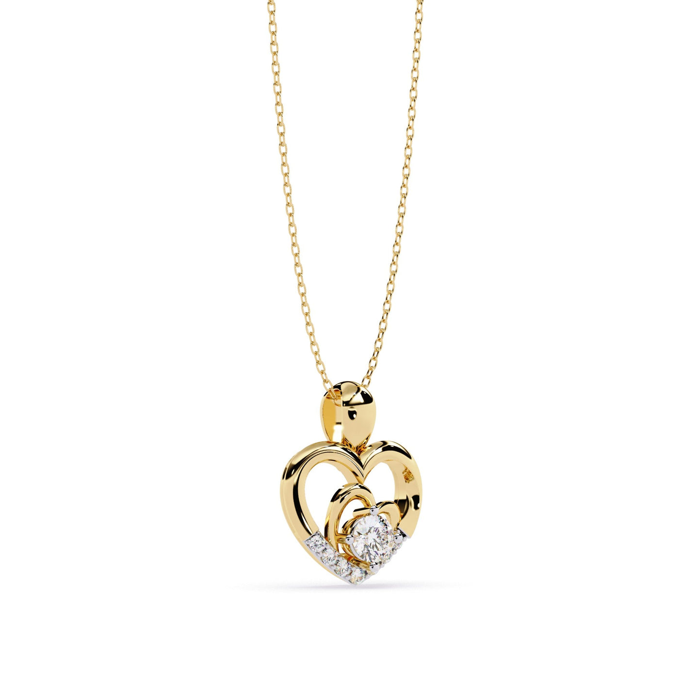 The Celeste Teardrop Halo 11 Pendant