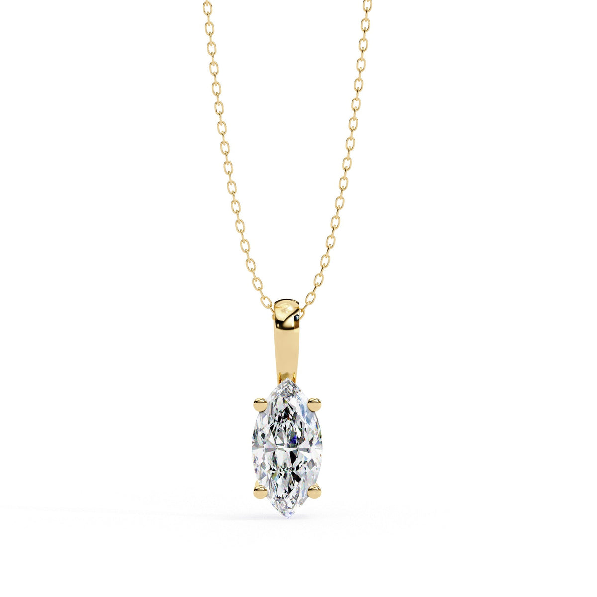 The Aurelia Solitaire Compass-Set 12 Pendant
