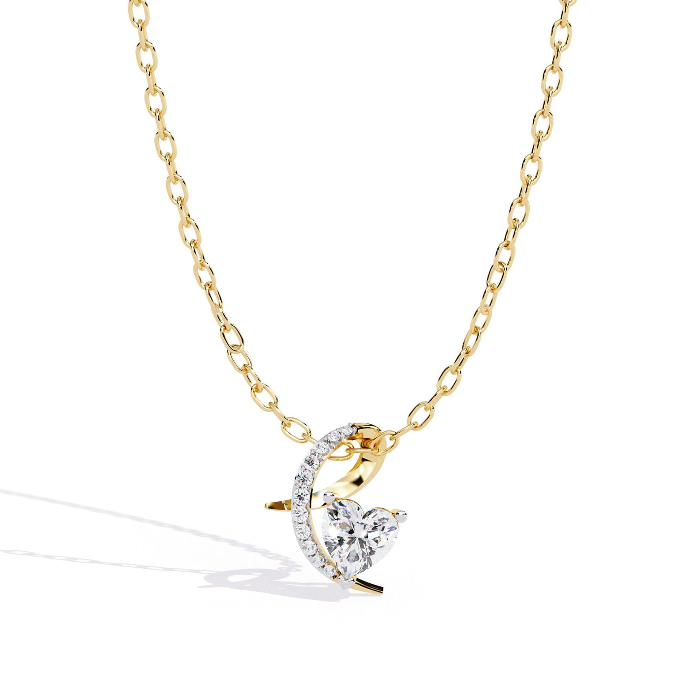The Clara Minimalist Floating Solitaire 12 Pendant