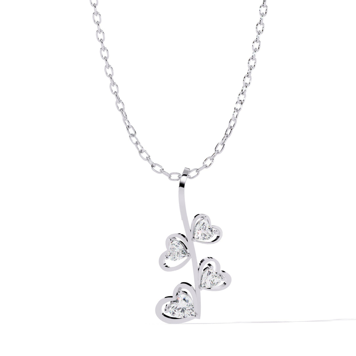 The Clara Minimalist Floating Solitaire 13 Pendant