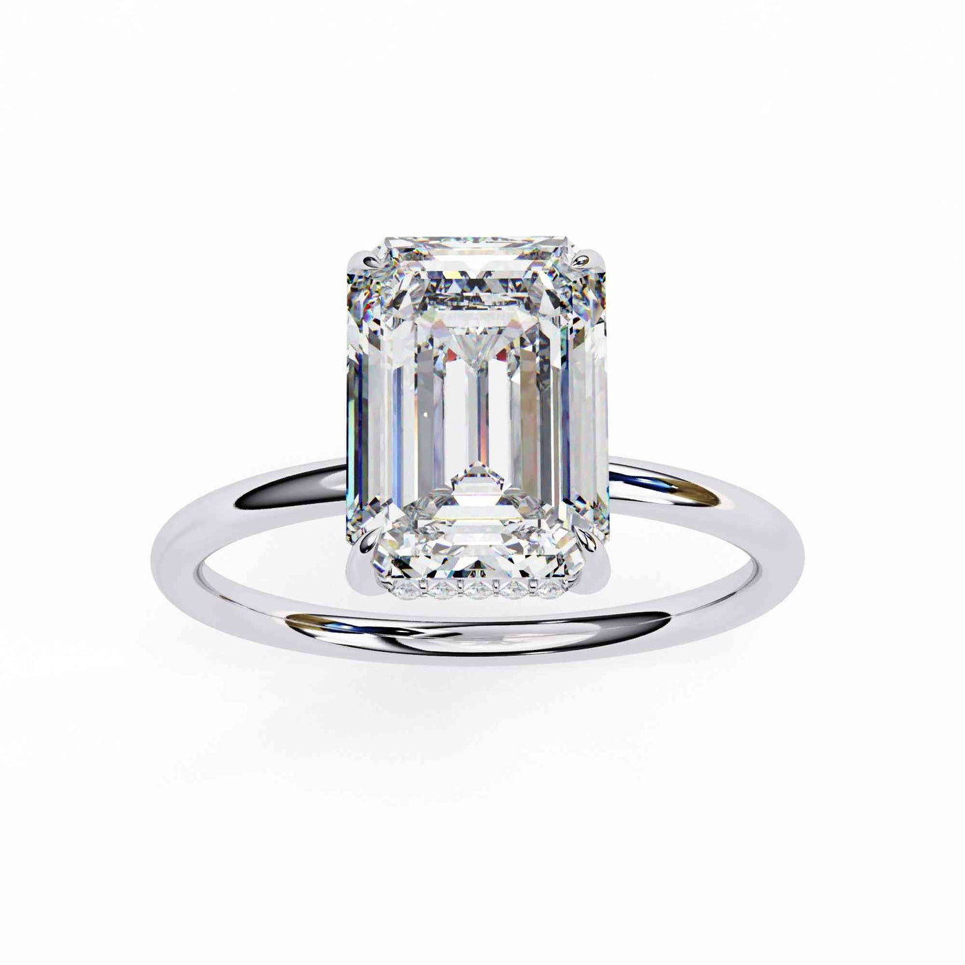 The Rosalind Emerald-Cut Cathedral Edition 5 Ring