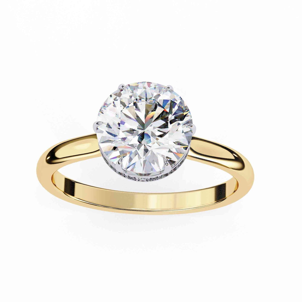 The Marchesa Oval Pavé Cathedral Edition 5 Ring