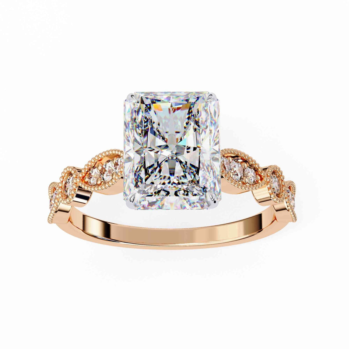 The Gemma Floating Solitaire Edition 5 Ring