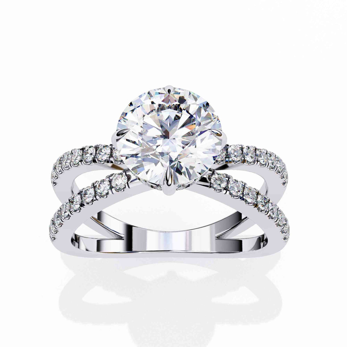 The Amira East-West Emerald Edition 5 Ring