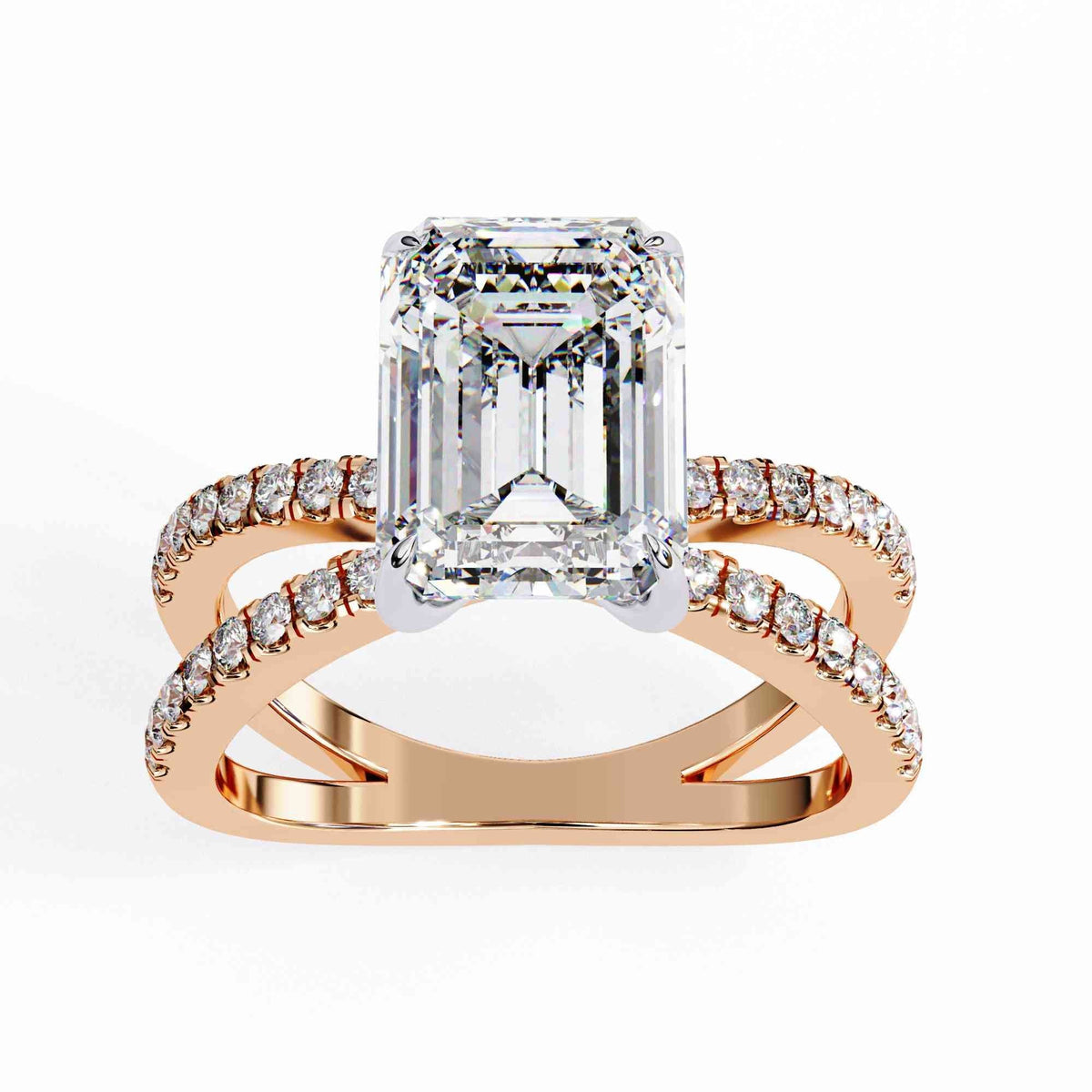 The Magnolia Floral Halo Edition 5 Solitaire