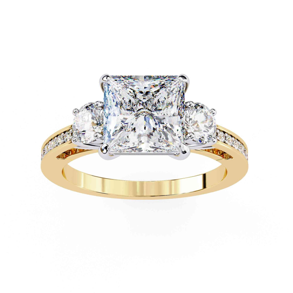 The Gemma Floating Solitaire Edition 6 Ring