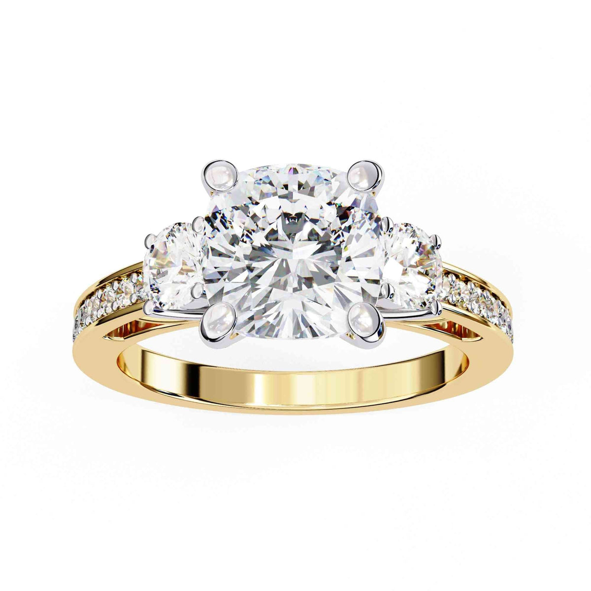 The Amira East-West Emerald Edition 6 Ring