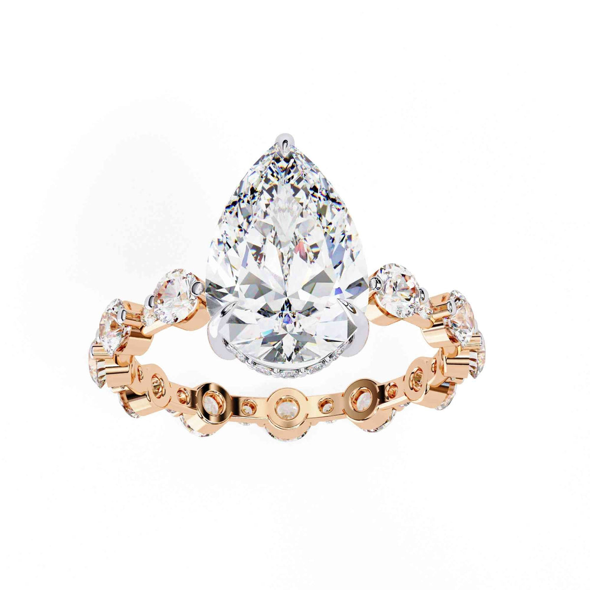 The Lysandra Twisted Vine Pavé Edition 7 Ring
