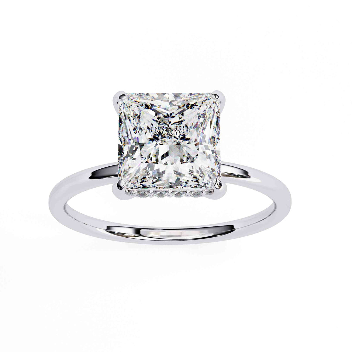 The Valentina Double Hidden Halo Edition 7 Ring