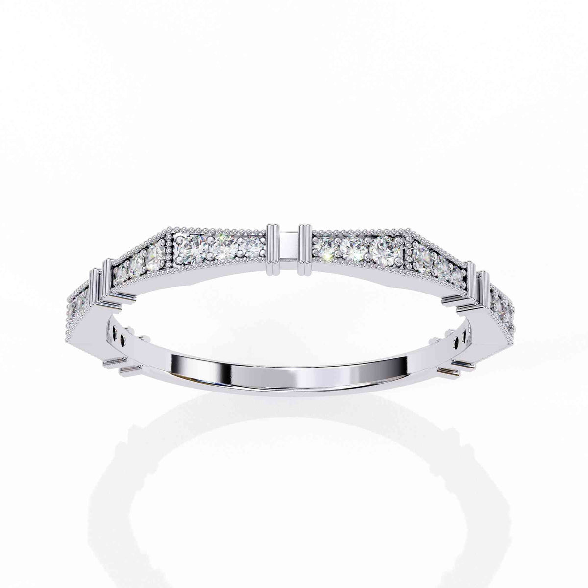 The Callista Micro-Pavé Whisper Edition 7 Band