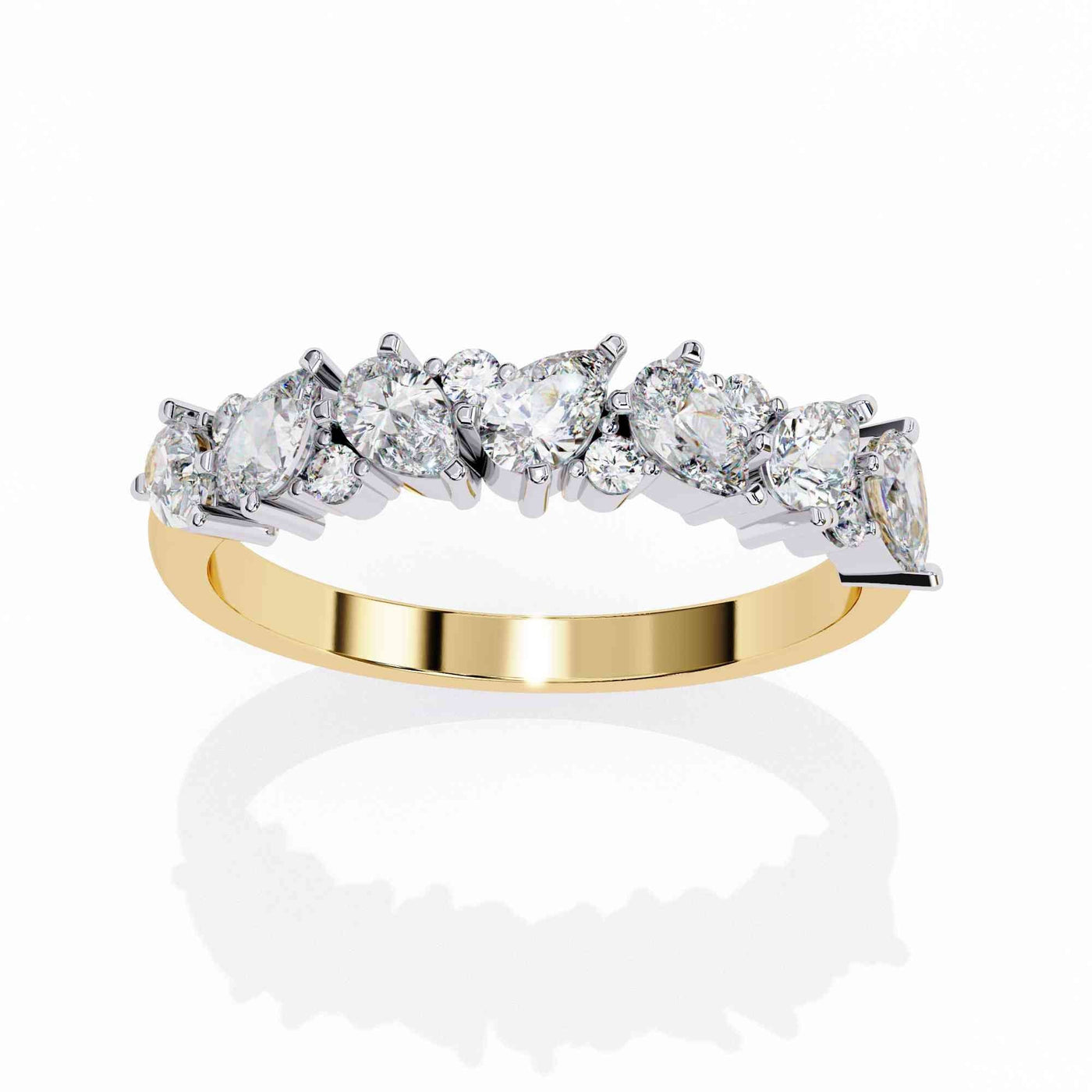 The Gemma Floating Solitaire Edition 7 Ring