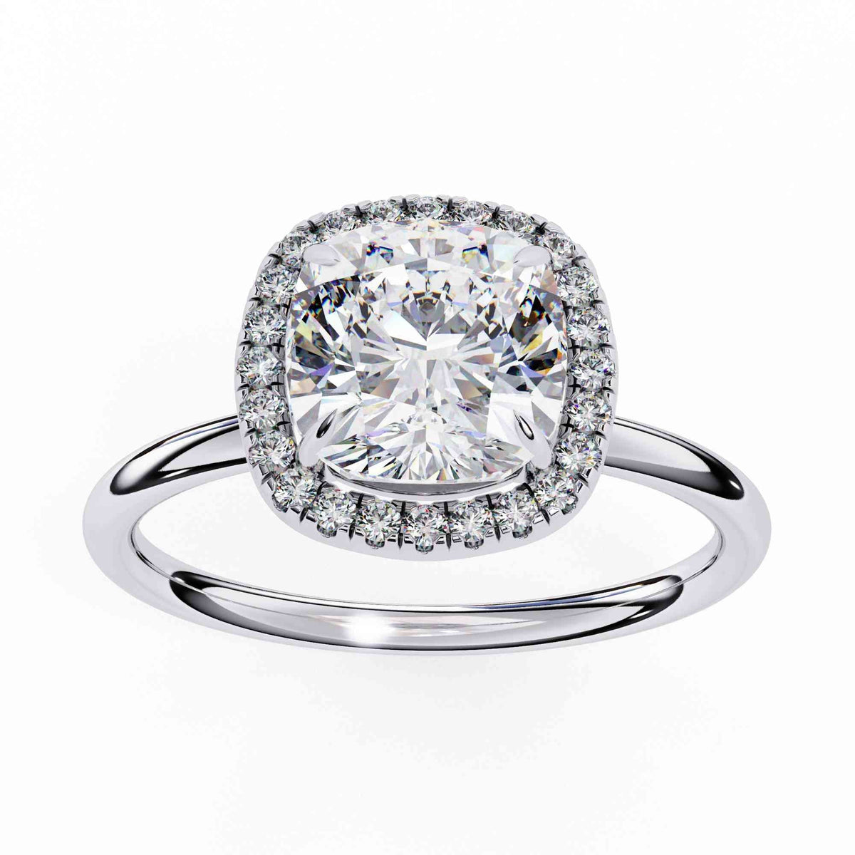 The Adrienne Cushion Micropavé Edition 7 Ring