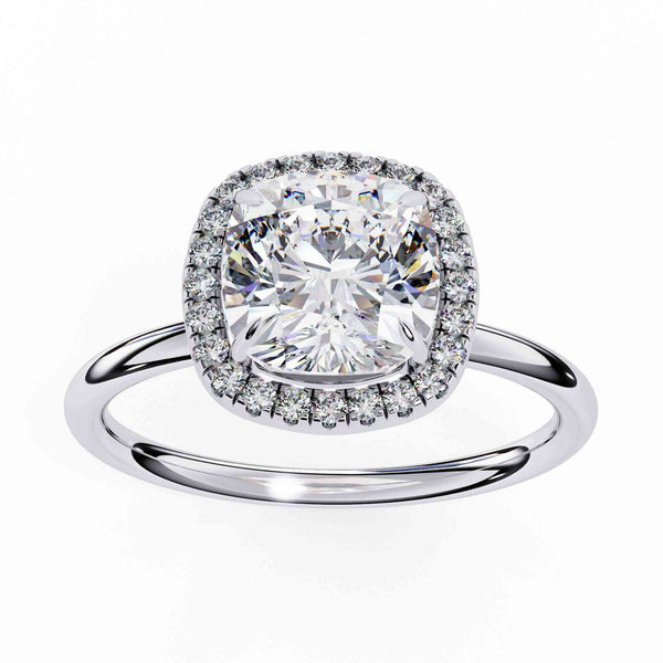 The Adrienne Cushion Micropavé Edition 7 Ring