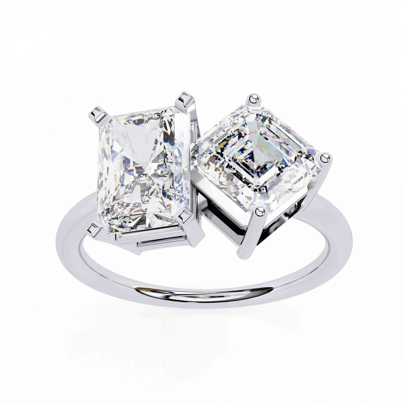 The Rosalind Emerald-Cut Cathedral Edition 8 Ring