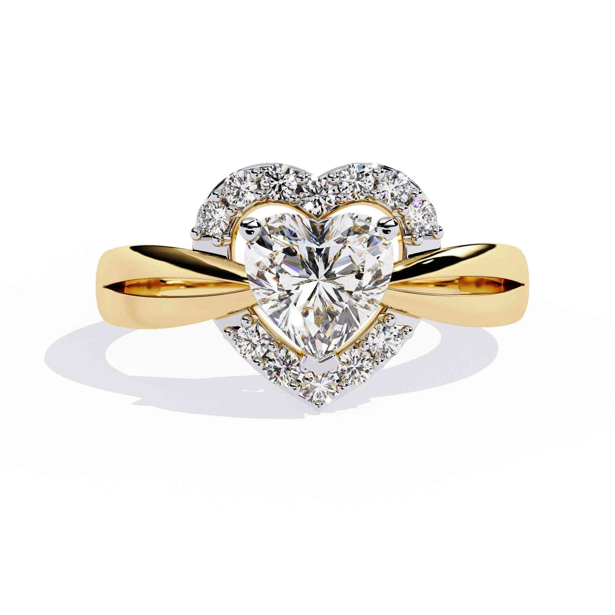 The Valentina Double Hidden Halo Edition 8 Ring