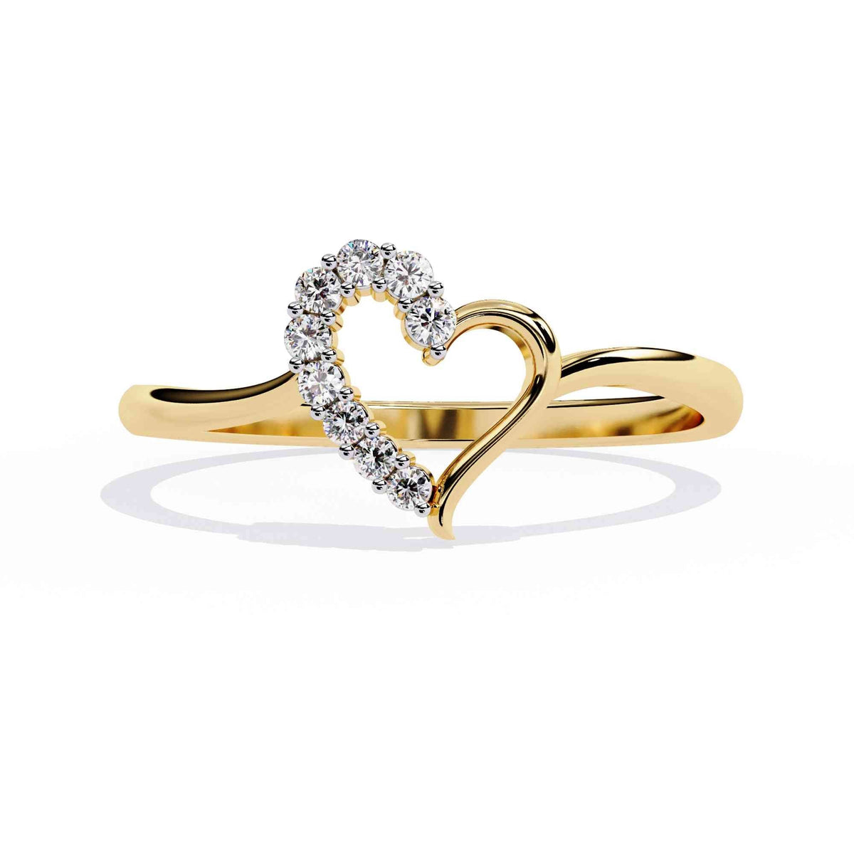 The Selene Luna Solitaire Edition 8 Ring