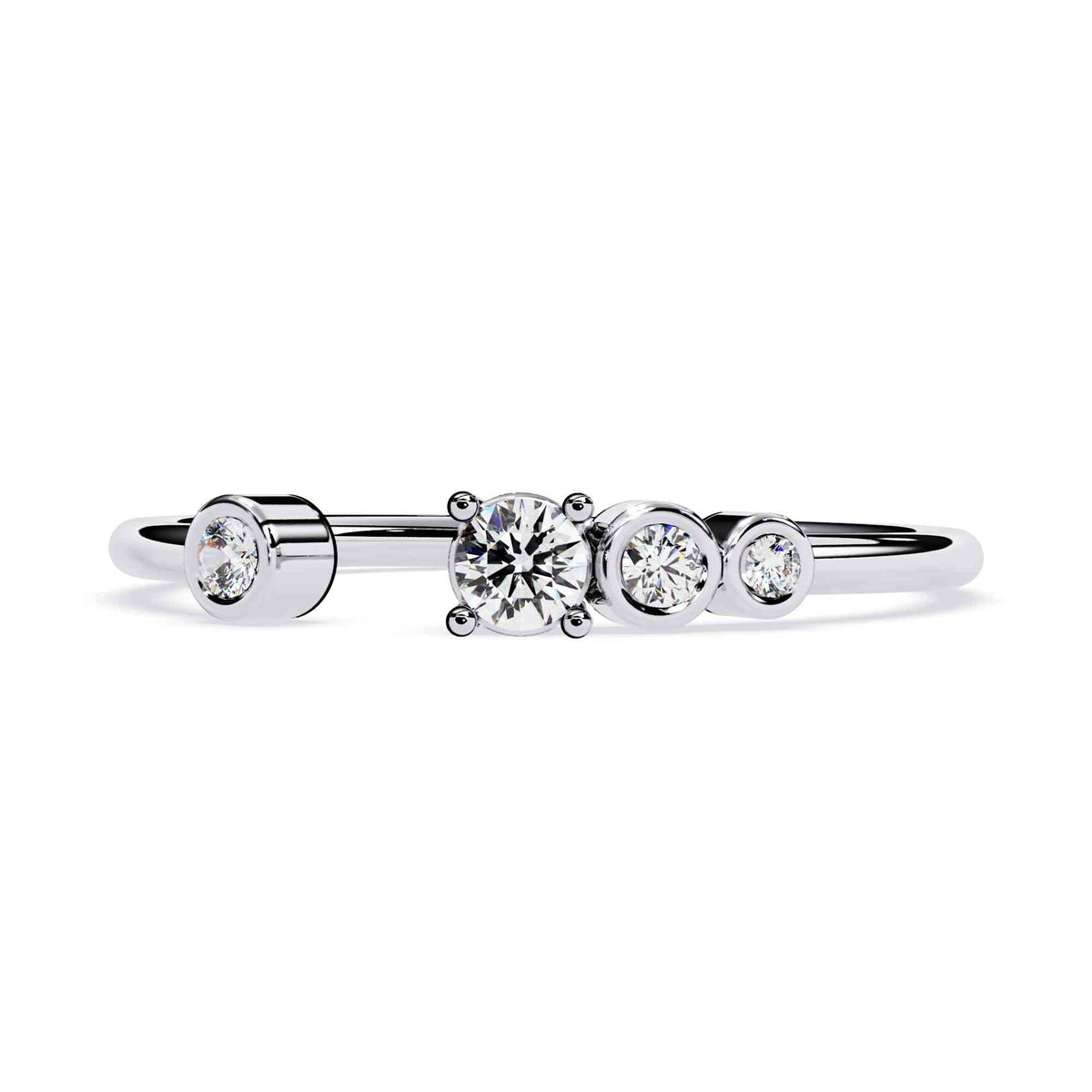 The Seraphine Three-Stone Trinity Edition 9 Ring