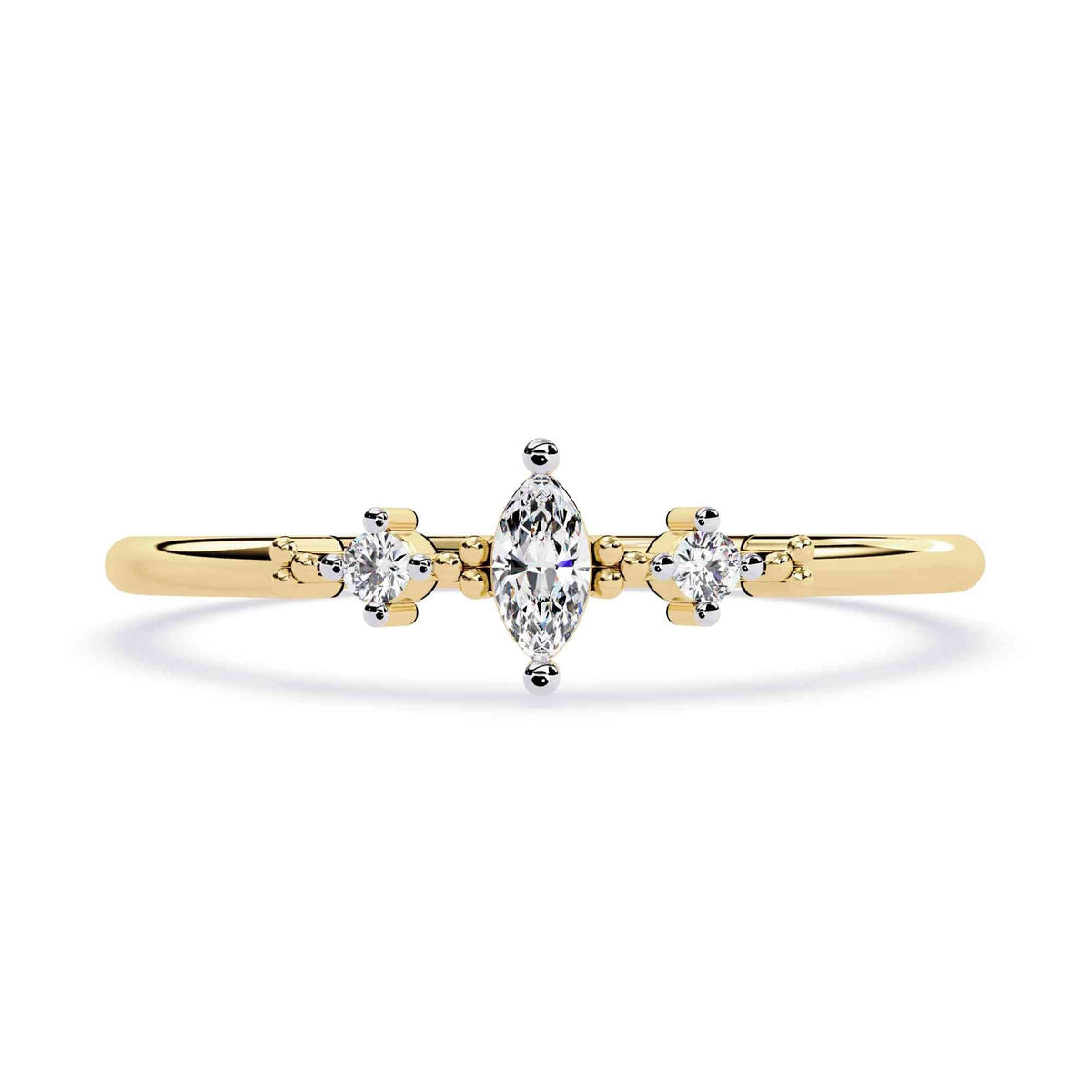 The Beatrice Chevron Wave Edition 9 Ring
