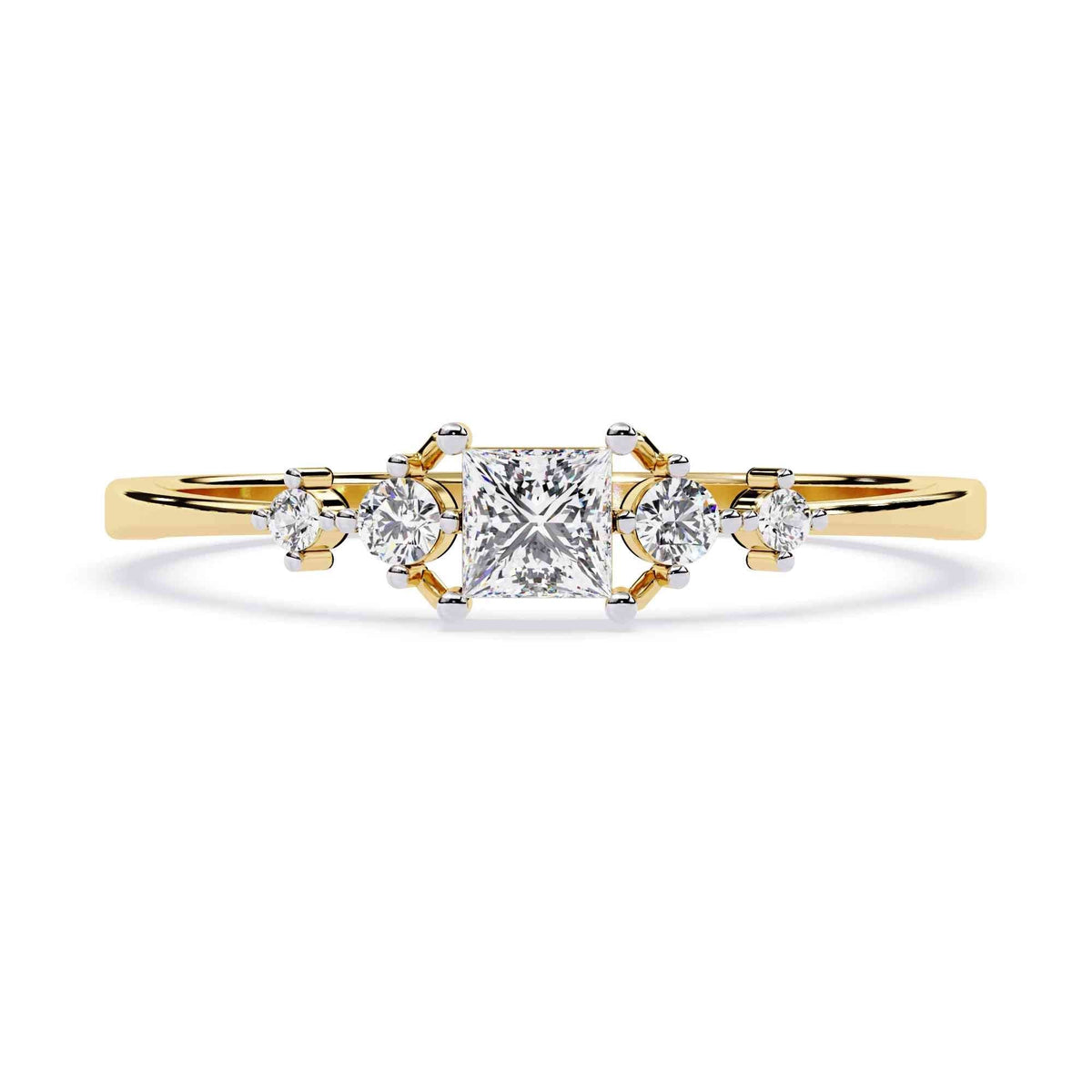 The Valentina Double Hidden Halo Edition 9 Ring
