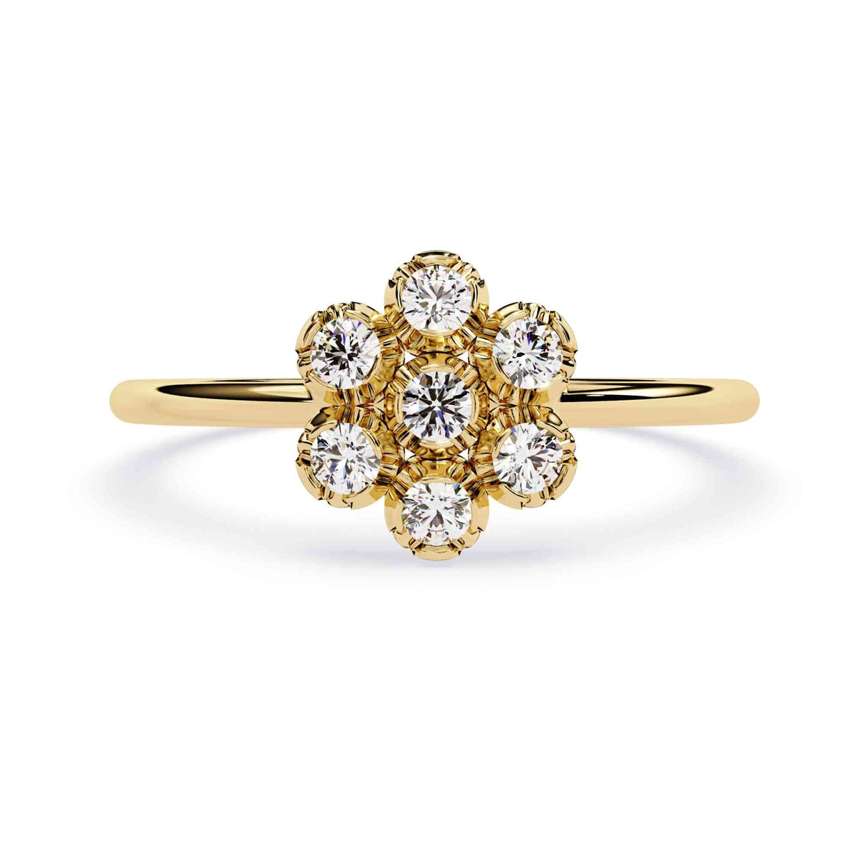 The Selene Luna Solitaire Edition 9 Ring