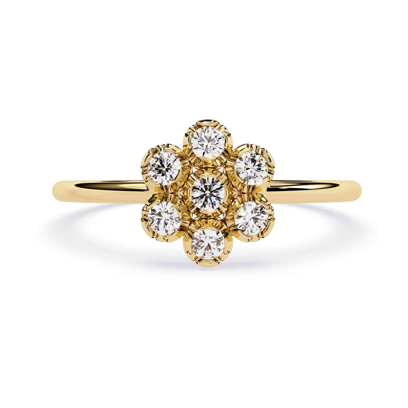 The Selene Luna Solitaire Edition 9 Ring