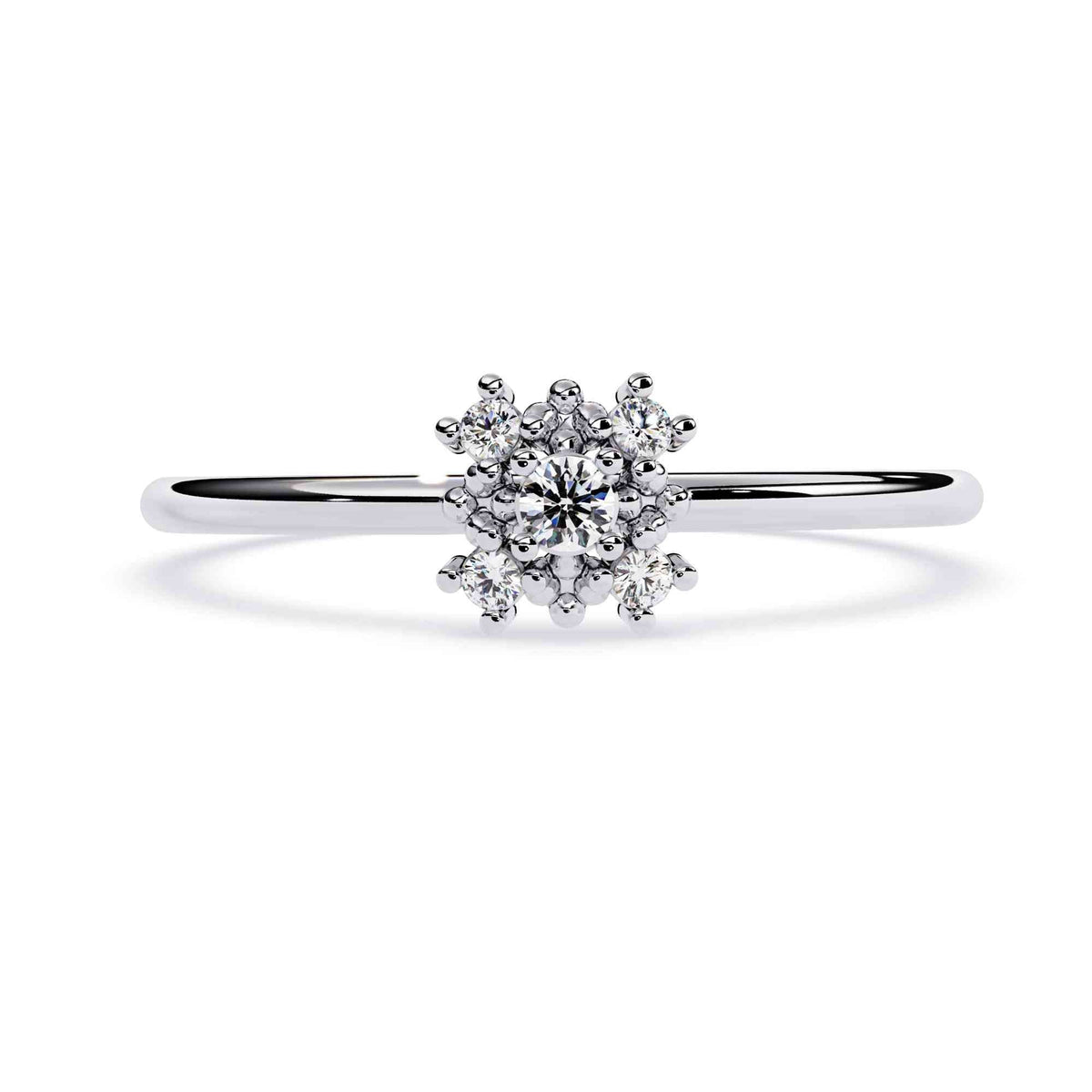 The Marchesa Oval Pavé Cathedral Edition 9 Ring