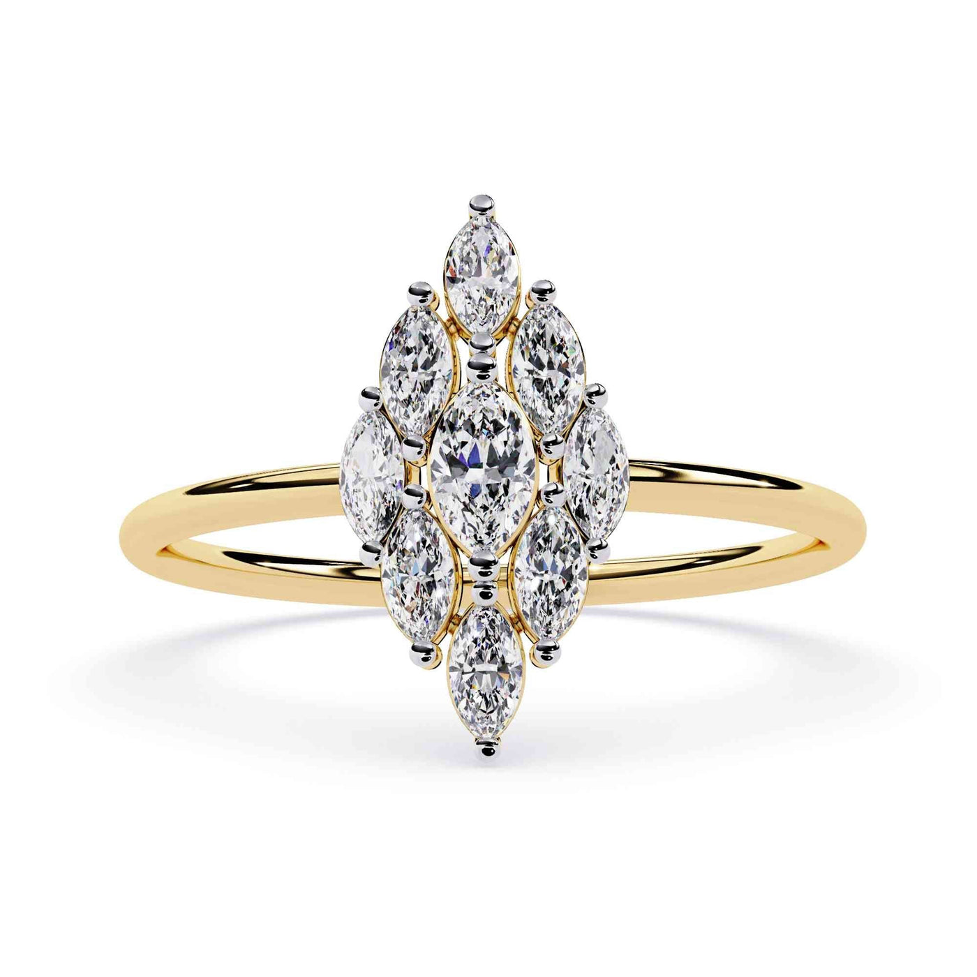 The Luciana Delicate Halo Edition 9 Ring
