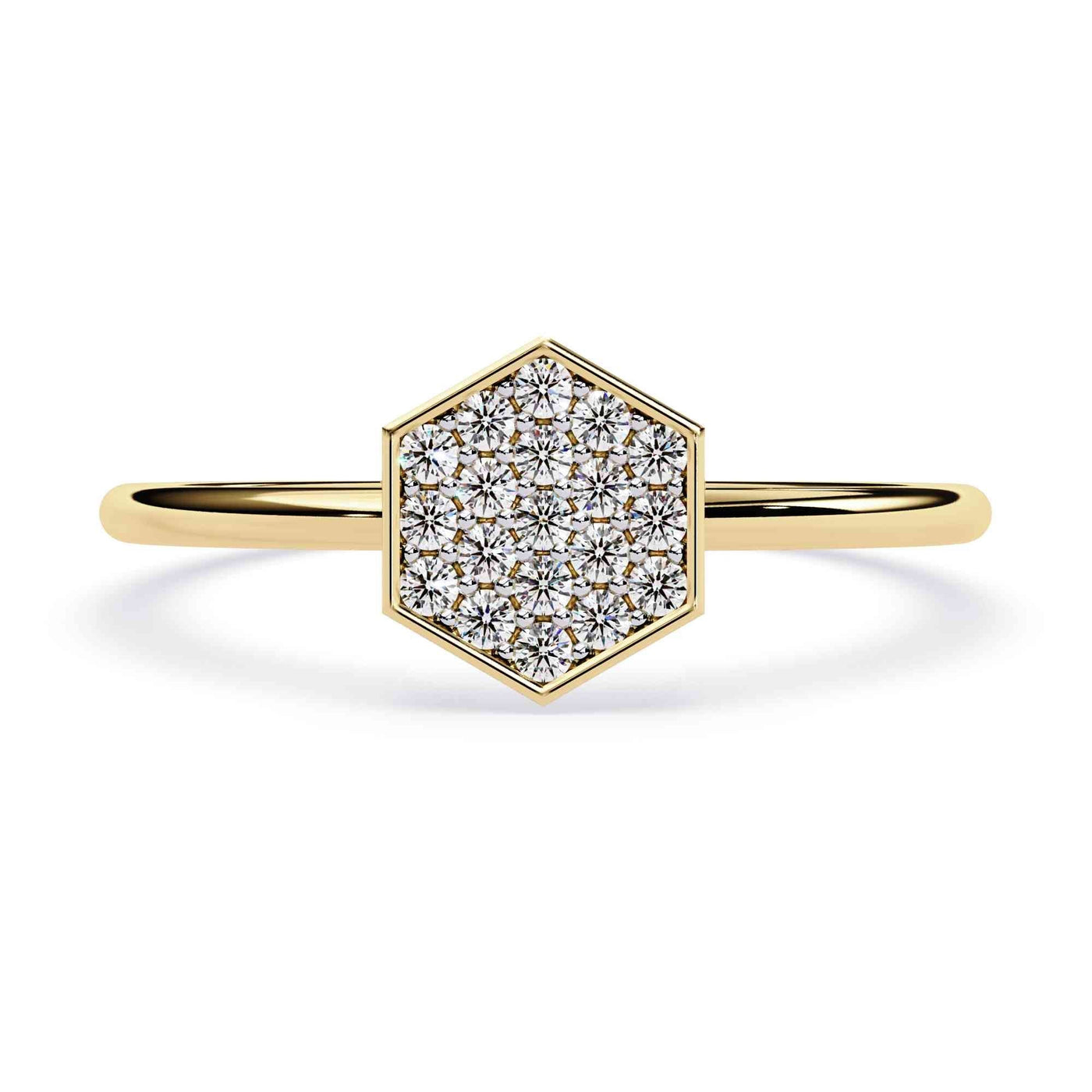 The Therese Bezel Crown Stacking Edition 9 Ring