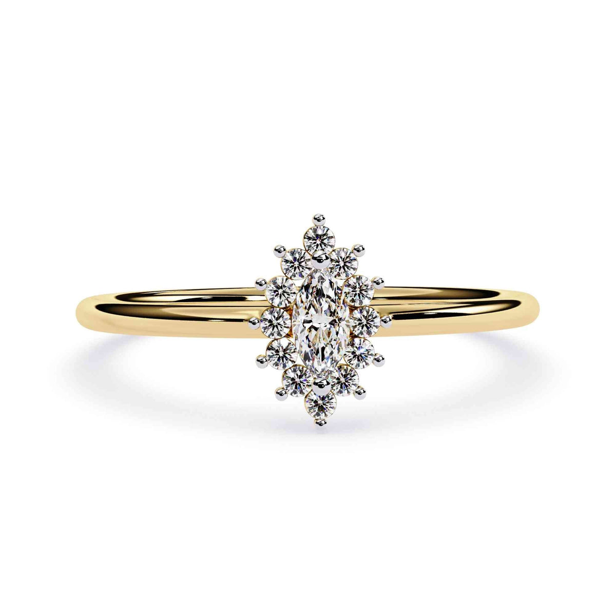 The Adrienne Cushion Micropavé Edition 9 Ring