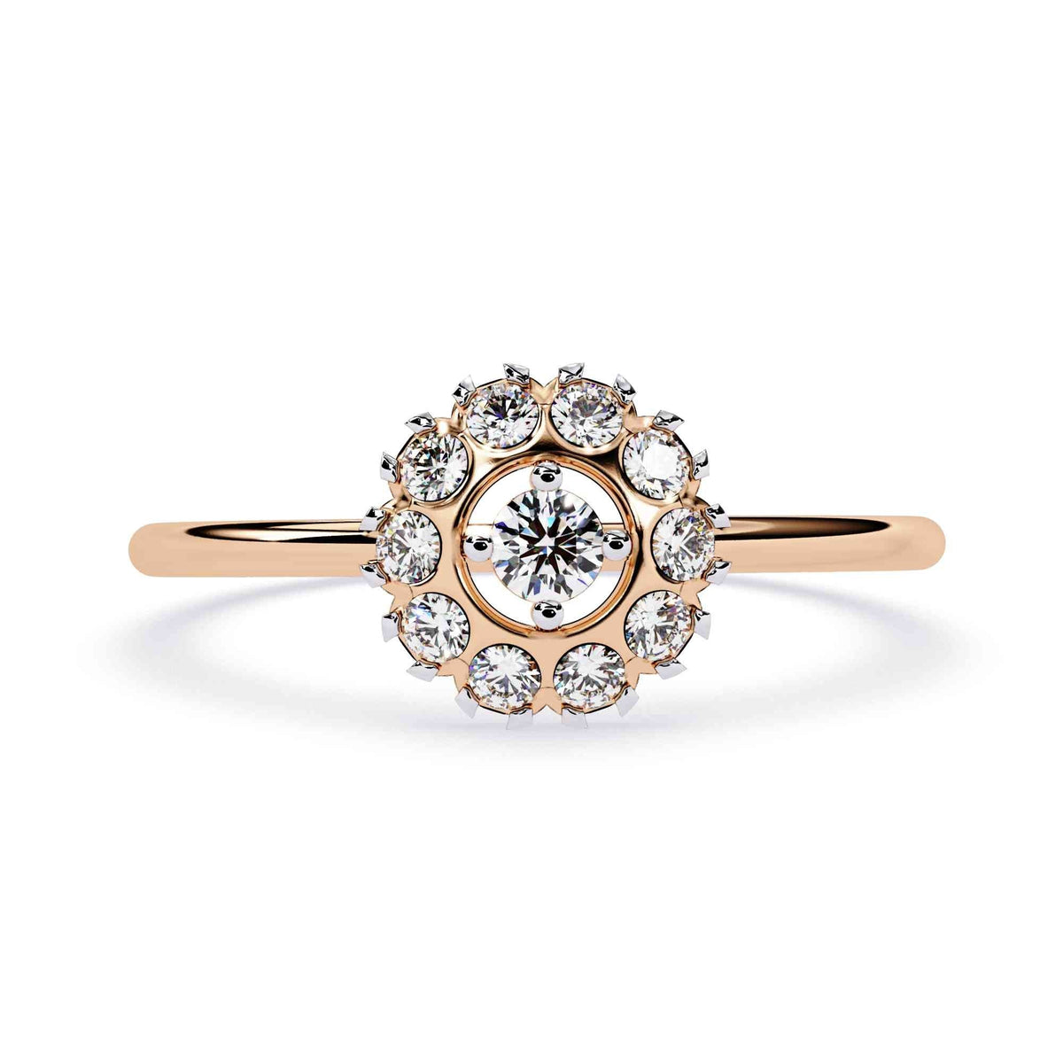 The Celeste Solitaire Edition 10 Ring