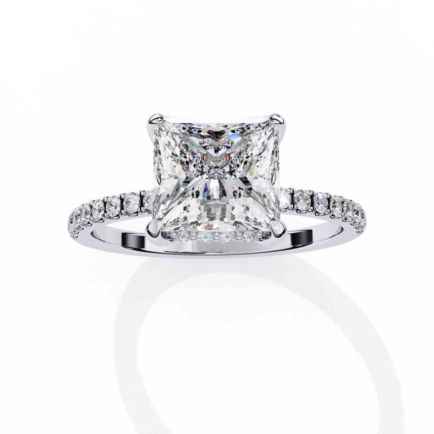 The Rosalind Emerald-Cut Cathedral Edition 10 Ring
