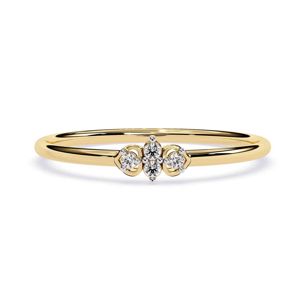 The Gemma Floating Solitaire Edition 10 Ring