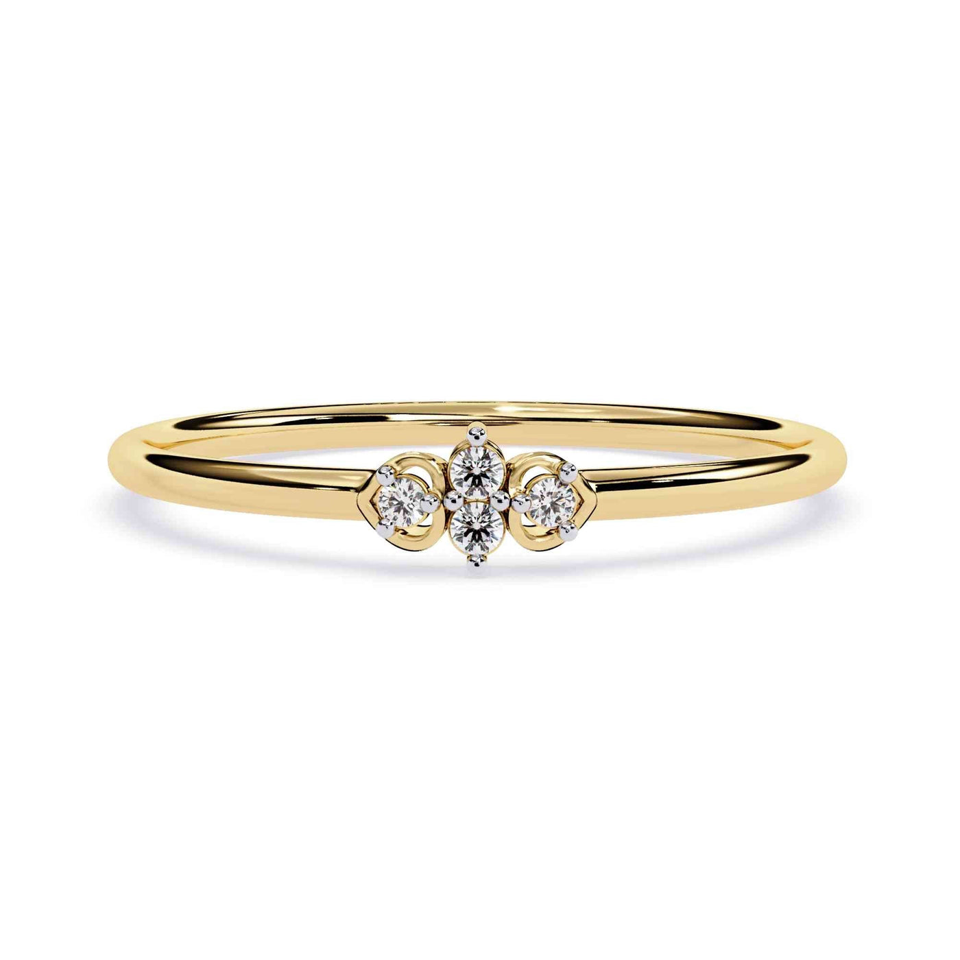 The Gemma Floating Solitaire Edition 10 Ring
