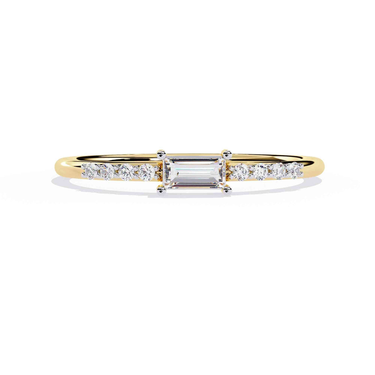 The Therese Bezel Crown Stacking Edition 10 Ring