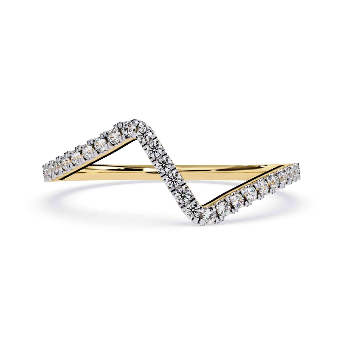 The Amira East-West Emerald Edition 10 Ring