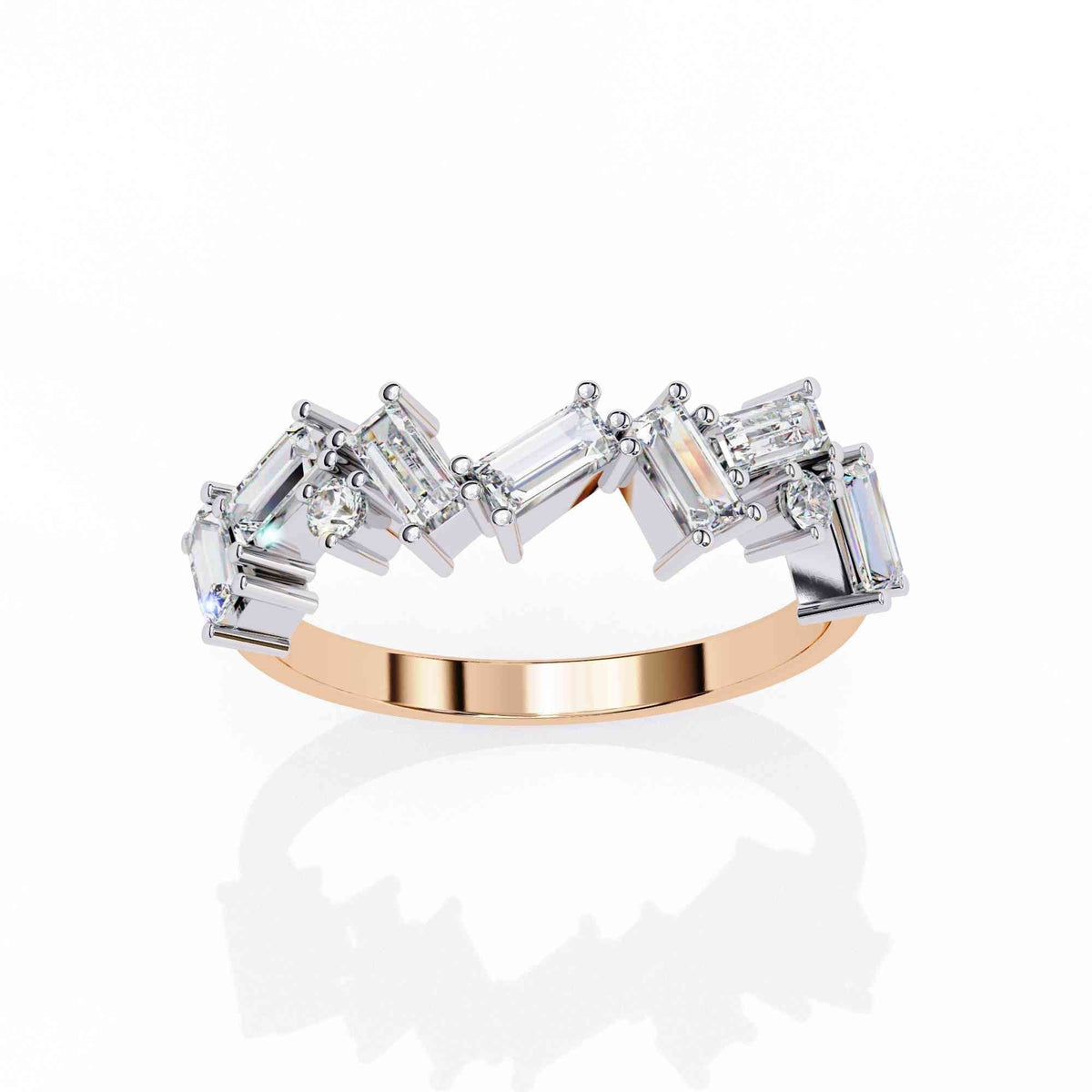 The Coralie Scalloped Diamond Edition 11 Ring