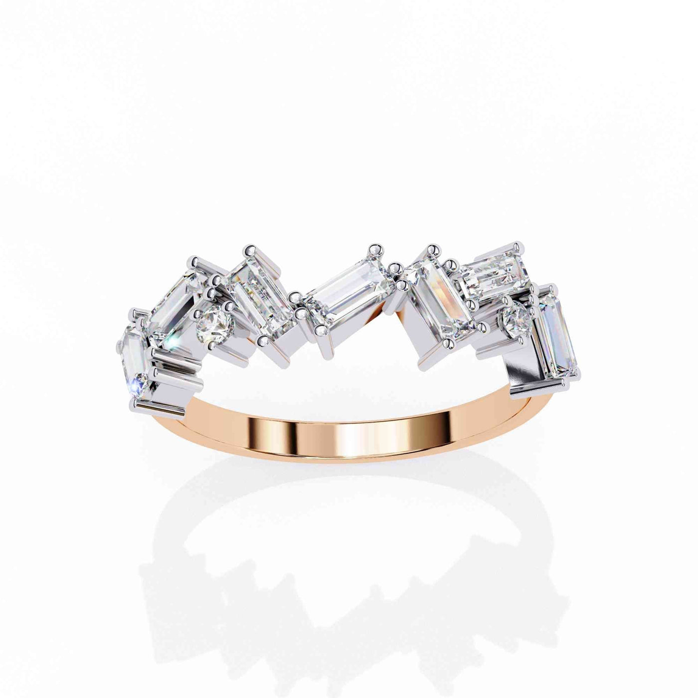 The Coralie Scalloped Diamond Edition 11 Ring