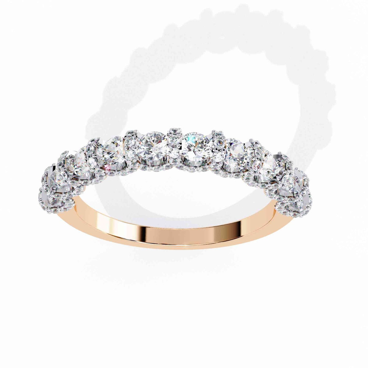 The Lysandra Twisted Vine Pavé Edition 12 Ring