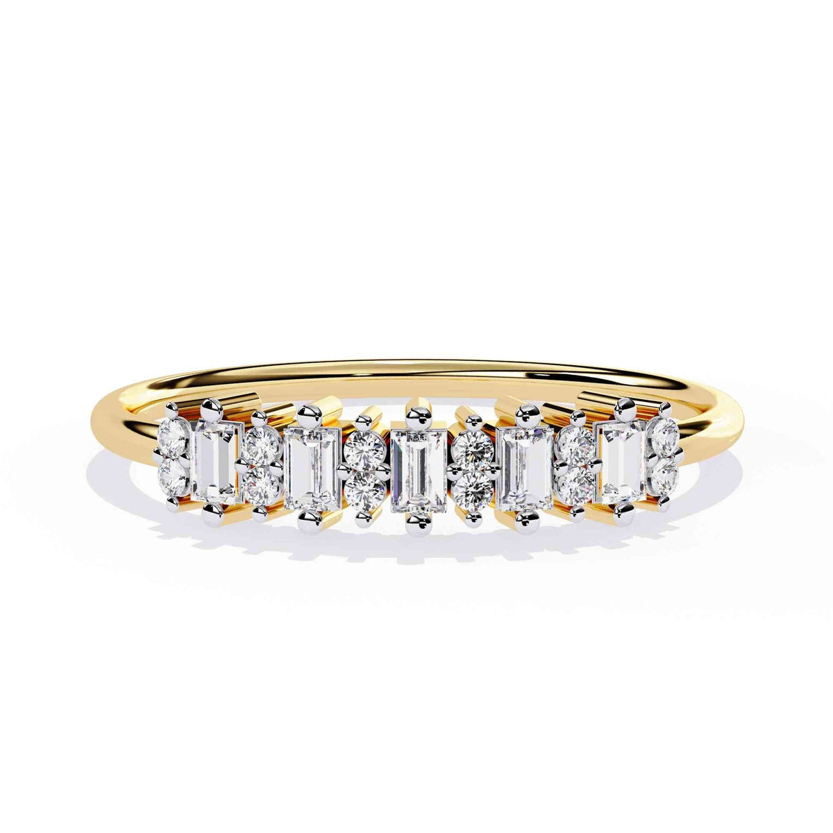 The Bianca Scalloped Eternity Edition 12 Ring