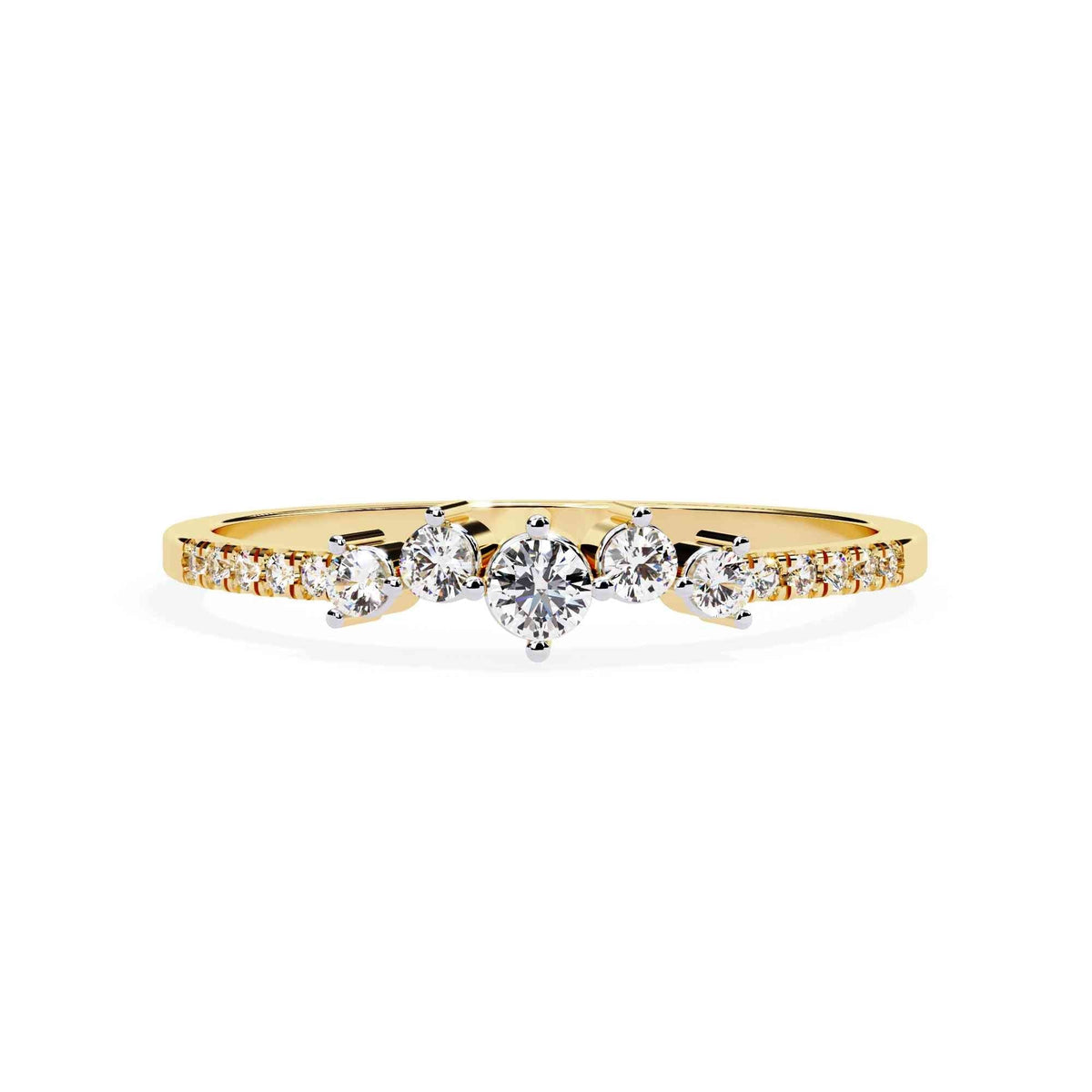 The Selene Luna Solitaire Edition 12 Ring