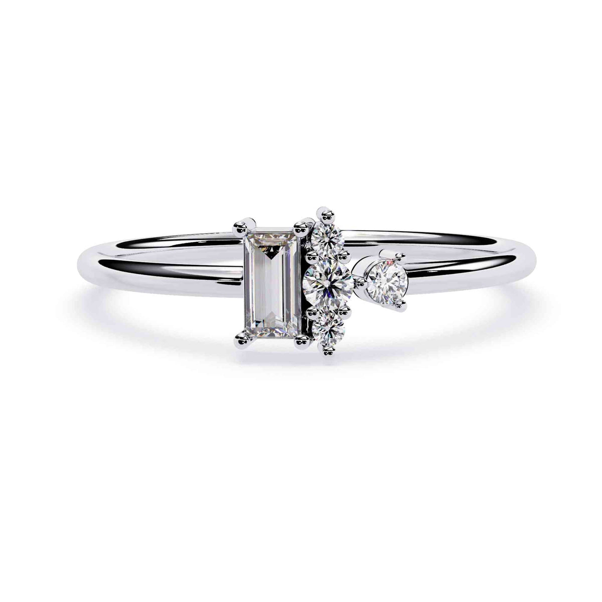 The Magnolia Floral Halo Edition 12 Solitaire