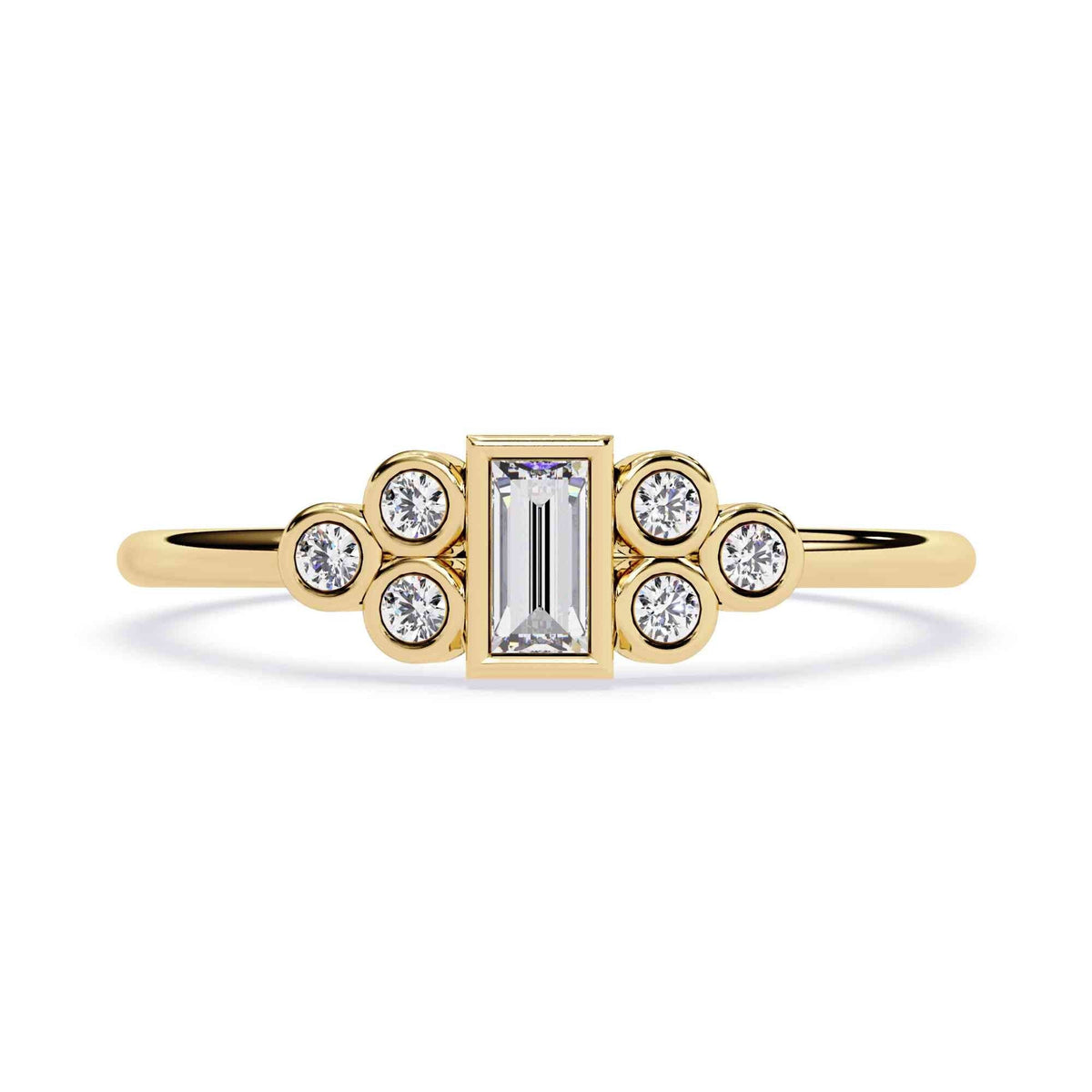 The Bianca Scalloped Eternity Edition 13 Ring